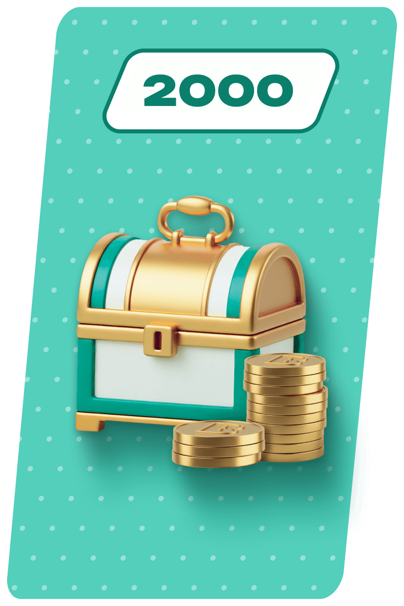 Accumulate 2,000 Coins