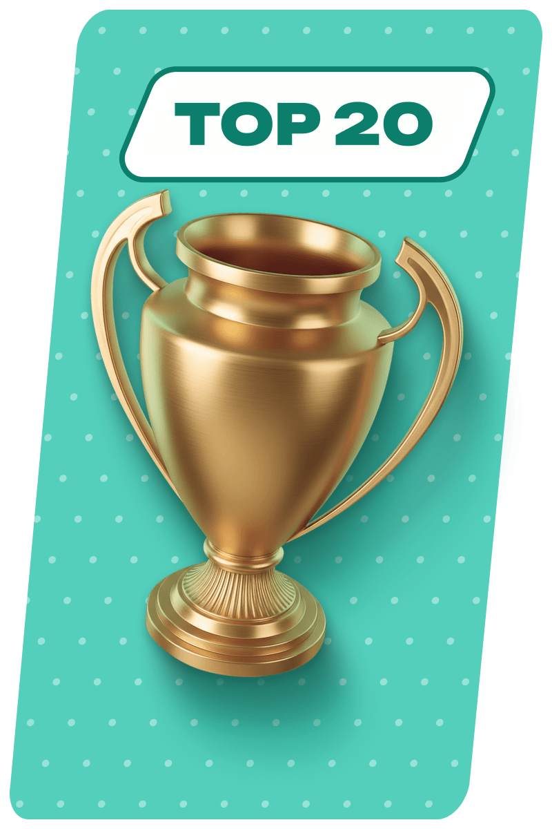 Finish in the Top 20 in a Tournament